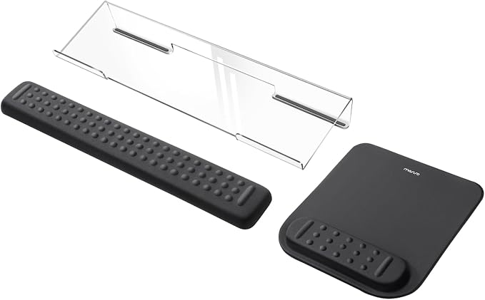 MOSISO Keyboard Stand&Wrist Rest Support for Keyboard &Mouse Pad Set by MOSISO