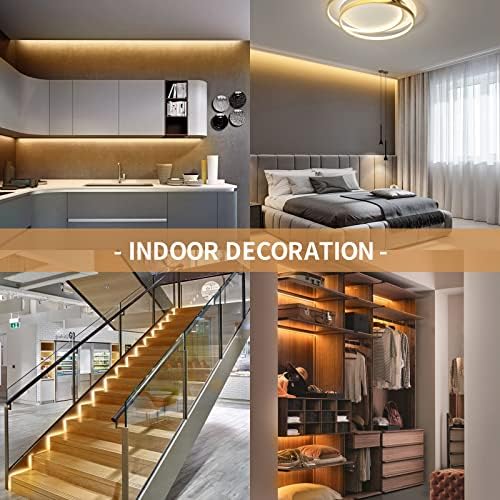 Warm White LED Neon Rope Light 16.4FT Flexible 12V LED Strip Lights - Image 4