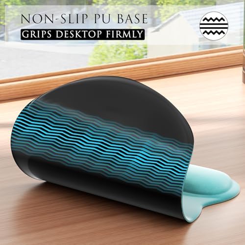 MROCO Ergonomic Mouse Pad with Gel Wrist Rest, 9.4 x 8.1 in, Feather Arrow - Image 6