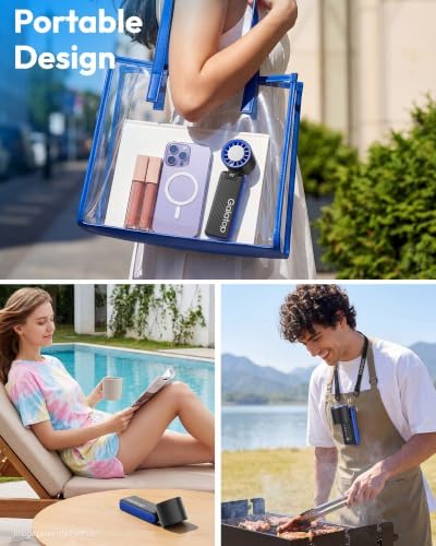 Gaiatop Portable Handheld Turbo Fan with Ice Cooler, 6000mAh, Max 32H - Image 5