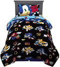 Sonic the Hedgehog Anime Kids Super Soft Comforter and Sheet Set, 4 Piece Twin Size by Franco by Franco
