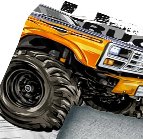 AILONEN Kids Boys Monster Truck Bedding Twin XL Size,Cartoon Truck Fitted Sheet Set Decor,Car Colorful Soft Vehicle Truck Kids Fitted Sheet with 2 Pillowcases,3 Pieces - Image 6