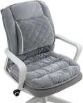 Office Chair Cushion Soft Seat Pad with Backrest Upgraded Lumbar Support Desk Chair Cushions for Dorm, Desk, Rocking Chairs，Patio by Gujuja