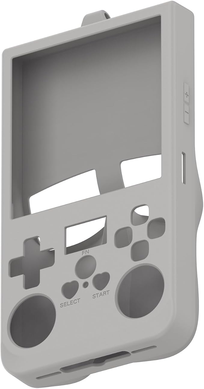 2-Pack Compatible with R36 Max Handheld Game Console Case, Slim Soft Silicone Full Protective Case Cover for R36 Max Accessories (Grey+Blue) - Image 4