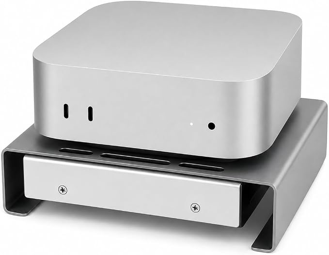 Aluminum Mini PC Cooler Stand with 120mm Fan by HuseWming