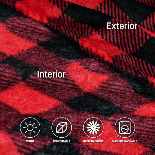 Catalonia Wearable Blanket with Sleeves for Women & Men, Fleece Wrap Throw - Image 5