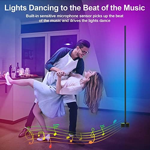 Miortior Corner Floor Lamp LED, 2-Pack Smart Corner Lamp for Living Room - Image 5