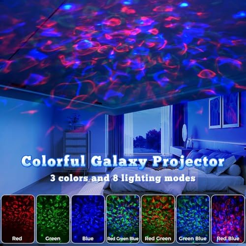 Galaxy Projector, Light Projector, Night Light Projector with Remote Control, Galaxy Light Projector, for Kids Adults, Bedroom, Home Theater, Christmas, Birthdays (Black) - Image 5