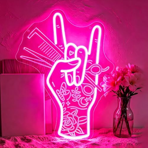 Neon Sign, Hair Salon Neon Signs for Wall Decor LED Sign Neon Light by GdbkabfNeonSign