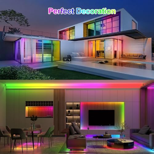 WS2812B LED Strip Lights, 16.4FT 5V, White PCB IP65, 150 LEDs - Image 6