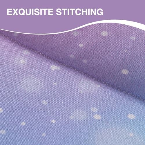 A Nice Night Zipper Bedding for Girls Gradient Glitter Comforter Set,Pink Yellow Rainbow Galaxy Kids Bedding Set,Twin Size - Image 6