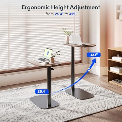 FLEXISPOT 24''Adjustable C Table Gas Spring Mobile Side End Table - Image 6