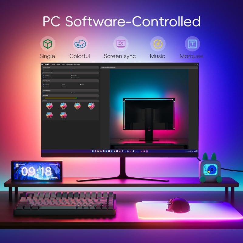 (New Version) Skydimo 24'' ARGB Led Strip Lights, PC Sync Monitor Backlight - Image 7