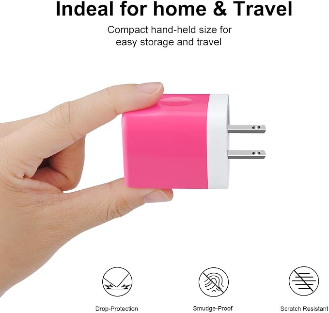 Wall Charger Adapter,USB Cubes,3Pack Universal Travel 3.1A 3 Muti Port - Image 2