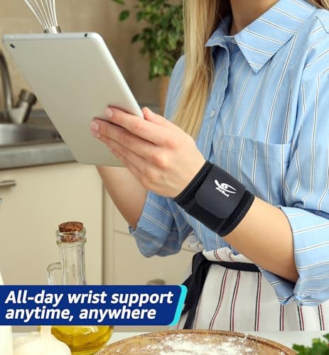 HiRui Wrist Brace (2 PCS) - Adjustable Compression for Carpal Tunnel Arthritis Tendonitis Sprain Pain Relief | Wrist Support Wrist Wraps for Both Hands, Ideal for Sports & Gym Workouts (Black) - Image 5