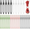 25 Pcs Silicone Cable Ties, Reusable Cable Straps Wire Organizer. by RUGLAMZHIP