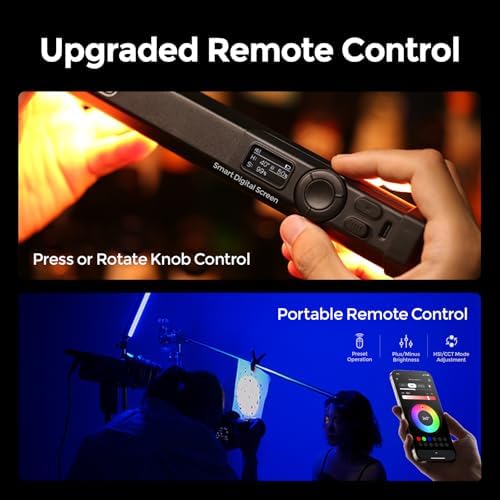 PHOTOOLEX Magnetic Light Wand, 360° RGB Tube Light, LED Video Light Stick - Image 4