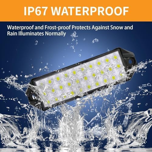 Flush Mount LED Pods, 7 Inch Surface Mount Slim LED Light Bar 12V 24V 40W for Vehicle Boat Truck Trailer Tractor ATV UTV Bumper Backup Lights Reverse Off Road Driving Fog Work Flood Lights 2Pcs - Image 5