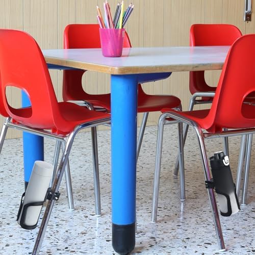 Reallnaive 12 Pcs Water Bottle Holder for Classroom Desk Cupholder Back to School Gift for Student Anti-Spill 360° Rotating Water Bottle Holder for Desk Chair to Hold Coffee Cup for Office Classroom - Image 5