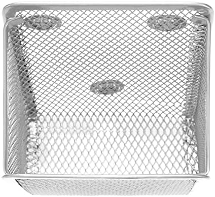 Magnetic Pencil Holder,Mesh Stainless Steel Pen Basket, Metal Writing Utensil Storage Organizer for Whiteboard,Blackboard,Kitchen, Locker, Home, or Office - Image 6