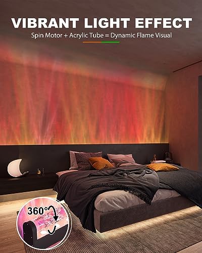TACAHE RGBW Dynamic Wave Wall Light - Flowing Water, Aurora Visual - Image 3