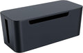 Eichzer Cable Management Box with Lid, Three Entry/Exit Slots, Black by Eichzer