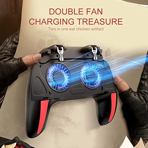 heaven2017 4 Fingers Gaming Grip with Dual Cooling Fan Game Mobile Controller Game Trigger Joystick Gamepad for PUBG Mobile Rules of Survival Survivor Royale Critical Ops [video game] - Image 6