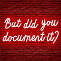 But Did You Document It Neon Sign For Wall Decor Dimmable Neon Led Sign for Bedroom Wall Light Red Neon Light Up Sign for Man Cave Decor Office Gym Living Room Decor Gifts for Boss Coworker by Cheunyar