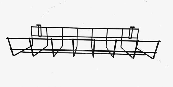 Under Desk Cable Organizer 14 Inch Wire Tray | Table Cord Management Basket | Desk Cable Raceway (2 Pack) by Northland+Online