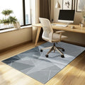 Office Chair Mat for Hardwood Floor,55"*35" Floor Mat for Office Chair,Rolling Desk Chair Mat - Anti-Slip Chair Mat for Laminate/Tile Floor Black Grey by SAIKOOWA