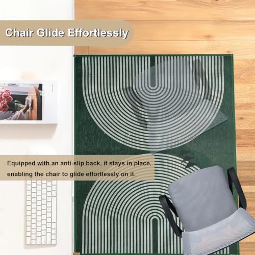 Office Chair Mat 36"x48", Hardwood Floor Protector Mats Under Computer Desk | Odorless, Easy Glide, Heavy Duty 1/5" Thick Computer Gaming Chair Mat, Anti-Slip, Non- Curve, Floor Rug for Home Office - Image 5