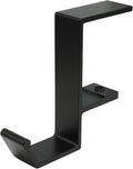 Aluminum Headphone Hanger, Desk Bag Hook Holder Headset Stand Hook Mount - Under Desk Clamp Mount for Gaming, Office & Home Organization(Black) by Unknown