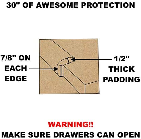 Ergo Edge | Protect Your arms from Sharp Table Edges! | 30" High Density Foam [Black] - Image 3