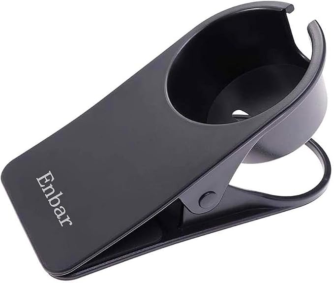 Drink Cup Holder Clip - Home Office Table Desk Side Huge Clip Water Drink Beverage Soda Coffee Mug Holder Cup Saucer Clip Design (New Black) by Enbar
