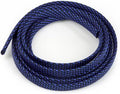 Braided Cable Sleeve, 16.4ft Expandable Mesh Cable Management Sleeve, Wear-Resistant Cord Protectors from Pets No Chew Flexible Wire Sleeving for Audio Video (Blue and Black, 1/2") by ConveniencetoYourLife