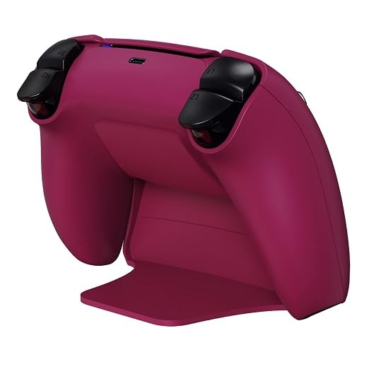 PlayVital 2 Pack Controller Display Stand for ps5, Gamepad Stand Desk Holder for ps5 Controller Accessories with Rubber Pads, Cosmic Red - Image 5
