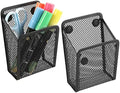 Magnetic Pencil Holder,Mesh Stainless Steel Pen Basket, Metal Writing Utensil Storage Organizer for Whiteboard,Blackboard,Kitchen, Locker, Home, or Office by Sanpaint