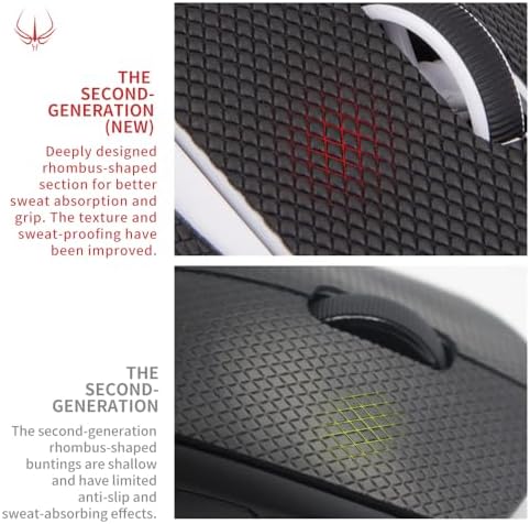 HOTLINEGAMES New 2.0 Mouse Anti Slip Grip Tape Compatible with Logitech G Pro X2 Superstrike Lightspeed, G Pro X Superlight 2 / Superlight, Gaming Mice Skins, Sweat Resistant, Professional Upgrade - Image 5