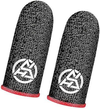 Flexible Gaming Finger Gloves Protectors with Ventilated Fabric Perfect for Shooters Competitive Gaming 2pcs Touch Display Conductive Fiber Finger Covers by Unknown