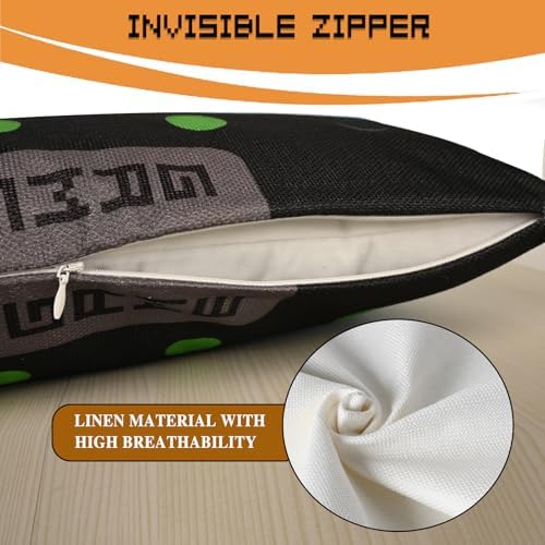 Gamer Gifts for Teen Boys, Gaming Boy Room Decor, Gaming Accessories for Teen Boy, Gamer Pillow Case Imitation Linen Material，12 x 20 inches 2-Pack (No Inserts) - Image 4