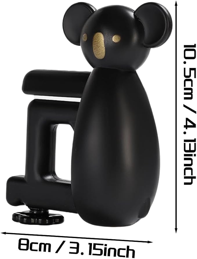 Bear-Shaped Purse Hook for Table 3 Pieces - Under-Table Handbag Hanger, Desk Side Hook, Detachable Bag Holder and Headphone Stand, Space Saving Desk Organizer - Image 6