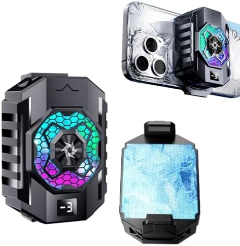 Phone Cooler with Semiconductor Refrigeration,.Phone Cooler Fan for Tiktok Live Streaming, Outdoor Vlog, for Gaming This Works Phenomenal, Keeps Your Phone Cool While Keeping Speed Normal. by LiuBaiWuQuStars