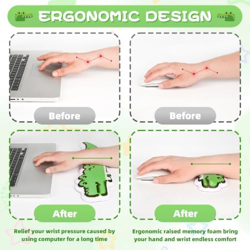 Keyboard Wrist Rest and Mouse Pad Set, Wrist Rest for Keyboard and Mouse - Image 5