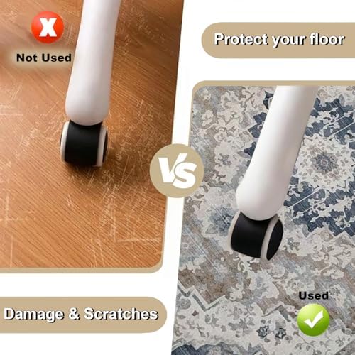 Office Chair Mat 36"x48", Hardwood Floor Protector Mats Under Computer Desk | Odorless, Easy Glide, Heavy Duty 1/5" Thick Computer Gaming Chair Mat, Anti-Slip, Non- Curve, Floor Rug for Home Office - Image 3