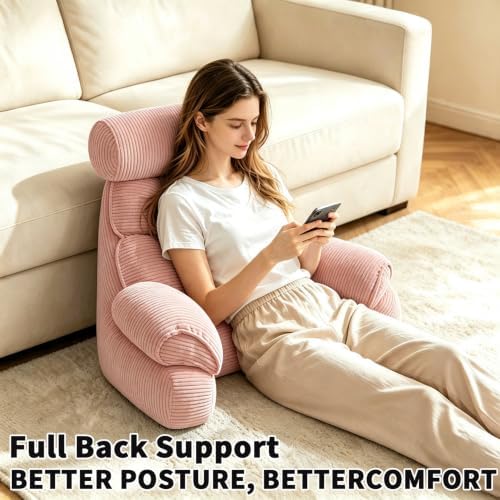 FXXUDVNIIN Back Pillow for Bed Sitting up – with 9.4" Armrest - Image 4