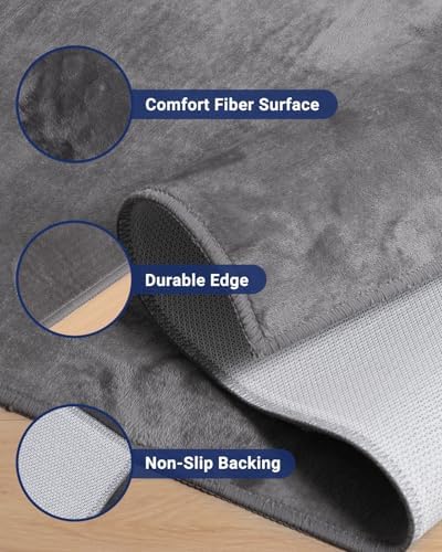 SALLOUS Chair Mat for Hard Floors, 63"x51" Washable Chair Mat Under Desk, Smooth Rolling Desk Chair Mat, Anti Slip Hard Floor Protector, Noise Reducing Desk Rug for Home Office Chair (Black) - Image 2