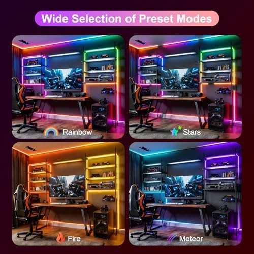 80ft/24M RGB Smart IC COB LED Strip Light, Color Flowing Strip Light - Image 6