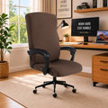 Stretch Computer Office Chair Cover with Durable Zipper - Universal Washable Removable Spandex Rotating Boss Chair Slipcovers - Anti-dust Soft Desk Chair Seat Protector for Dogs, Cats, Pets by DivaenCamino