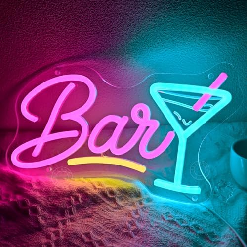 SYLHOME Bar Led Neon Light Sign Home Champagne Beer Wine Bar Pub Wall Decor - Image 5