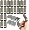 20 Pack Dedales Gamer Profesionales Anti Slip Silver Fiber Gaming Finger Sleeve Covers Sweat Proof Mobile Phone Gamer Glove Guantes para Durable Thumb Cots for Pubg Gaming Accessories by Unknown